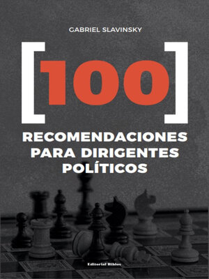 cover image of 100 recomendaciones para dirigentes políticos